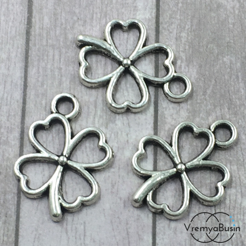 Клевер. Подвеска под серебро (1 шт.)
