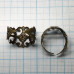 Основа для кольца из филиграни с сеттингом под кабошон 6 мм, цв. бронза (1 шт.)