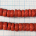 Коралл оранжевый, крупные диски ок.8х15 мм (1/2 нити, 25 шт.)