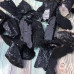 Чёрный турмалин, бусины крупные сколы (1/2 нити, 15 шт.)