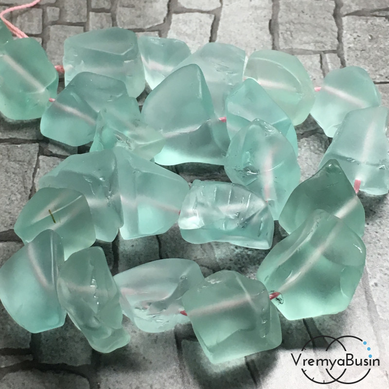 Аква-кварц матовый, крупный необработанный кусочек (1 шт.)