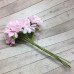 Цветы из ткани, букетик цв. розовый  (6 шт.)
