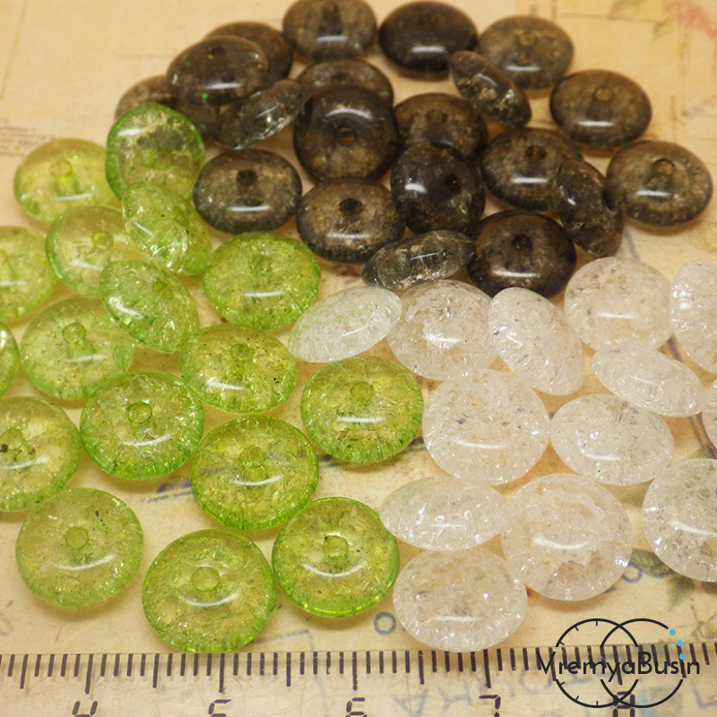 Кварц морозный  плоские диски 4х10мм