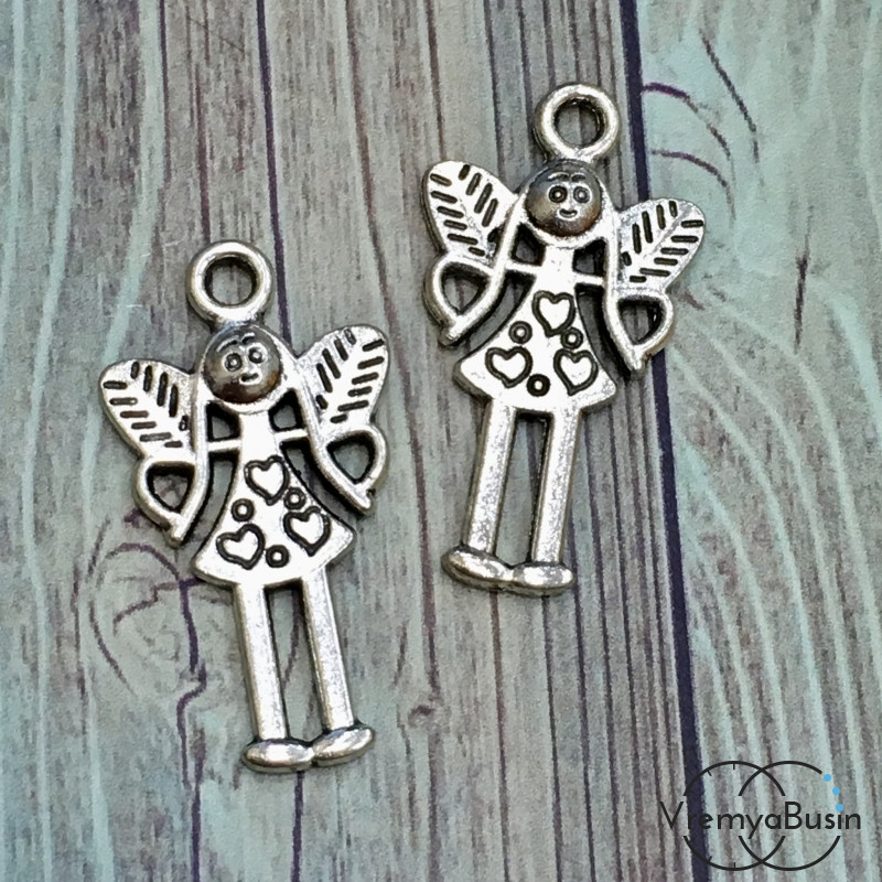 Фея. Подвеска металлическая цв. серебро (1 шт.)