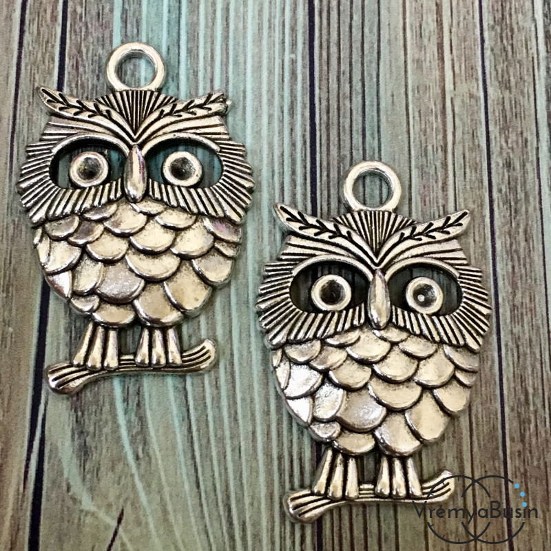Сова. Подвеска под серебро (1 шт.)