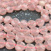 Розовый кварц, граненые бусины сердце, 12 мм (1/2 нити, ок. 18 шт.)