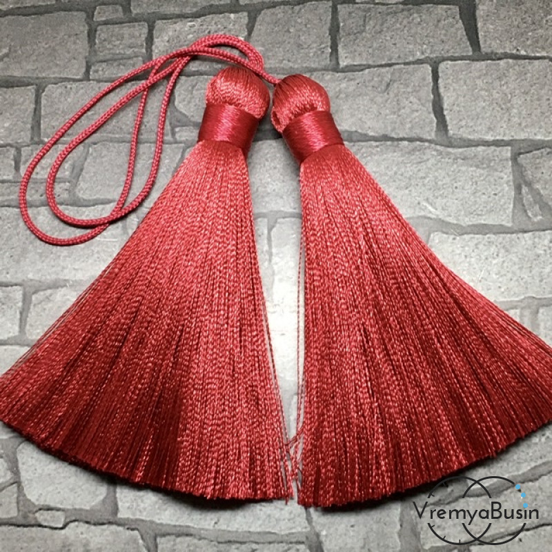 Кисти шелковые с петелькой, 8 см (2 шт.)