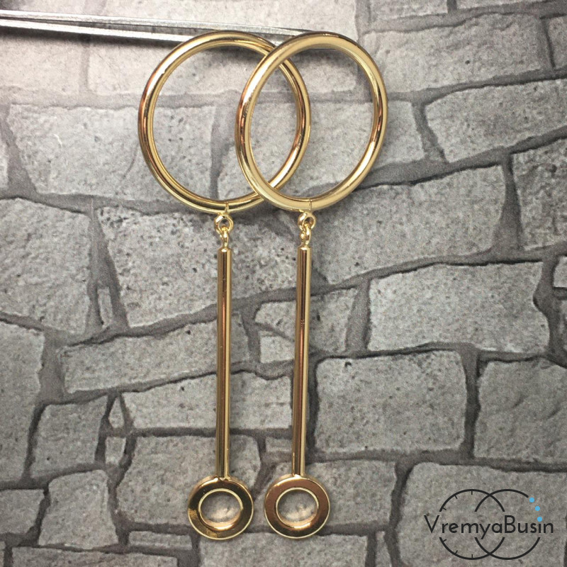 Швензы-гвоздики из латуни с позолотой (1 пара)