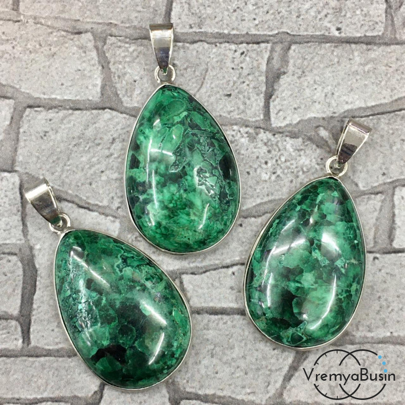 Малахит. Кулон из натурального камня в асс. (1 шт.)