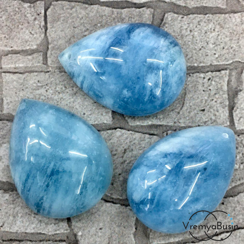 Аквамарин. Кулон из натурального камня в асс. (1 шт.)