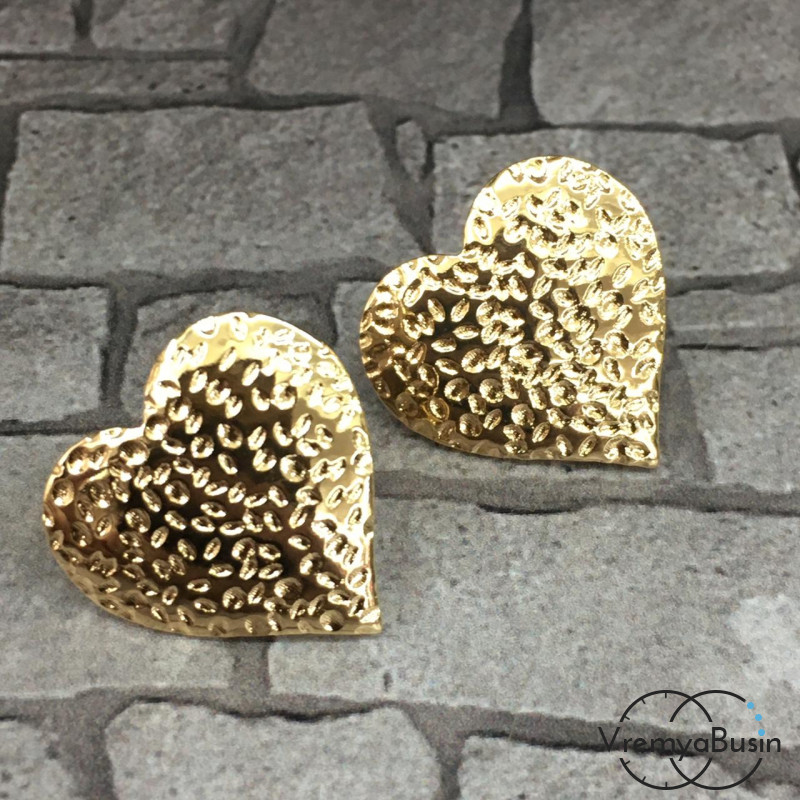 Швензы-гвоздики из латуни с позолотой (1 пара)