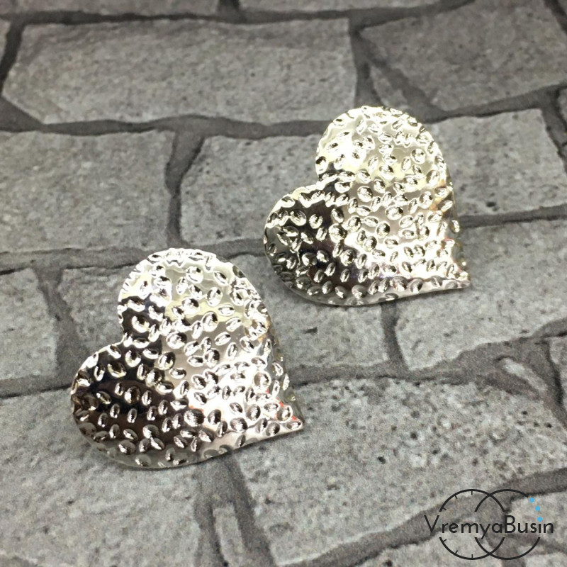 Швензы-гвоздики из латуни с родиевым покрытием (1 пара)