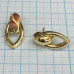 Швензы-гвоздики из латуни с позолотой (1 пара)