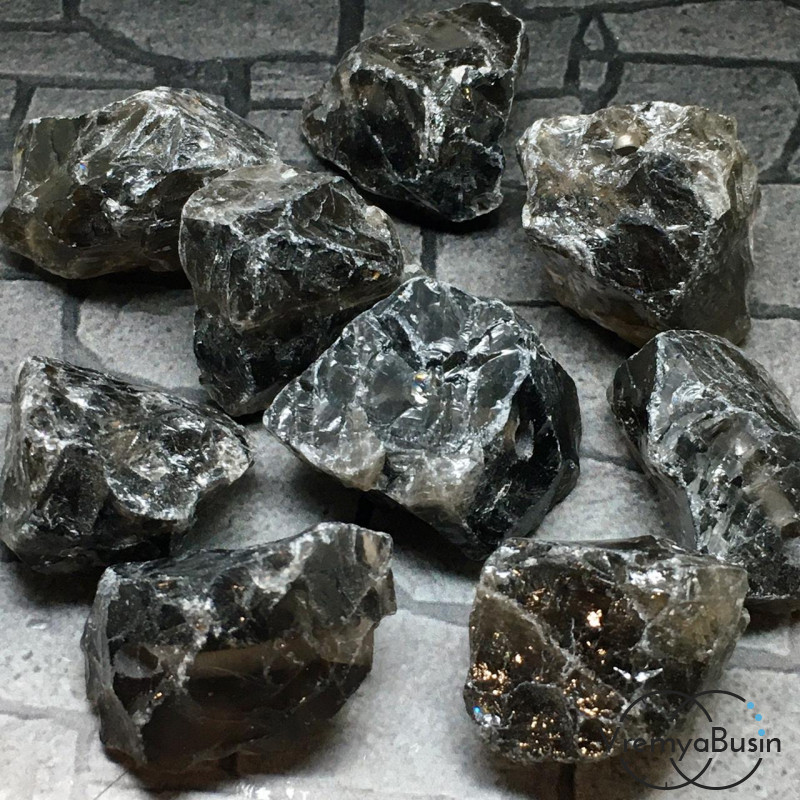 Раухтопаз, крупные кусочки необработанного камня (1     шт.)