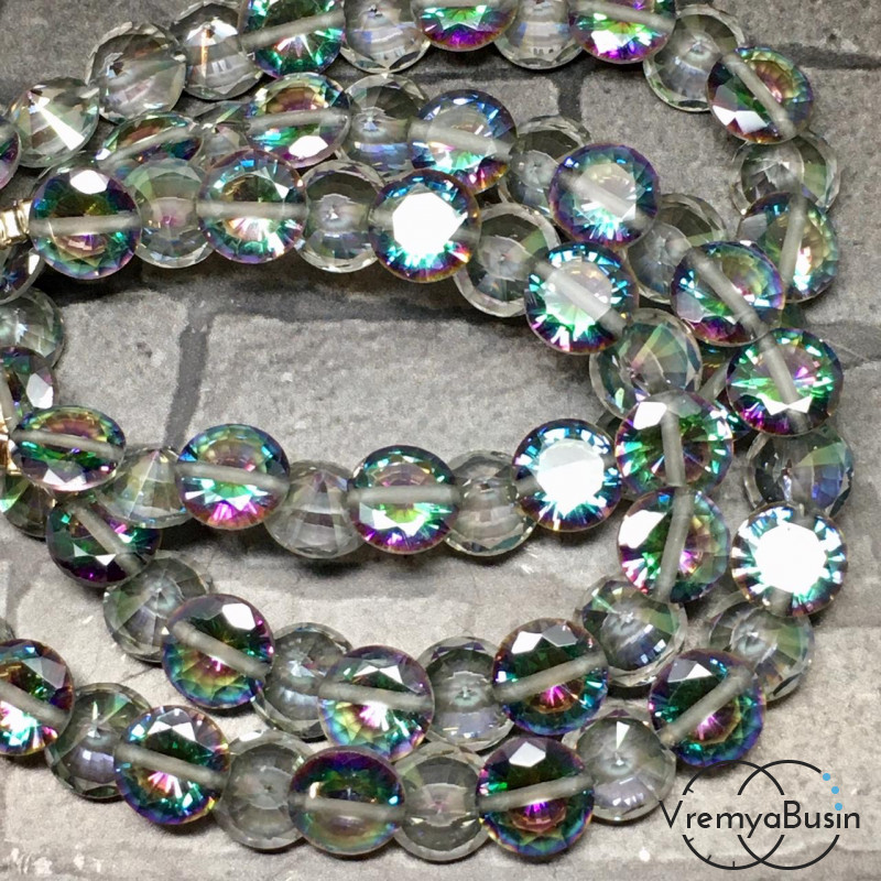 Циркон граненый фианит, форма лук, 7х4 мм, цв. МИСТИК ТОПАЗ (1 шт.)