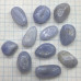 Сапфирин голубой агат, галтовка из натур. камня  весом 6-8 гр.   (1 шт.)