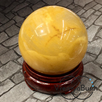 Яшма мукаит. Шар сувенирный, без отверстия, диаметр ок.  58 мм (1 шт.)