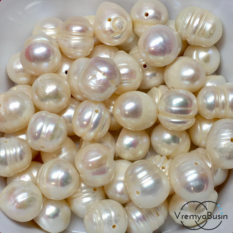 Жемчуг на вес, натуральный речной белый (100 грамм)