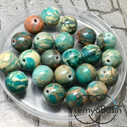 Варисцит, шарик гладкий 10 мм (1 шт.)