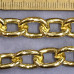 Цепочка металлическая крупная, латунь с позолотой (1/2 м.)
