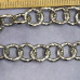 Цепочка металлическая крупная, латунь с родиевым покрытием (1/2 м.)