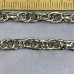 Цепочка металлическая крупная, латунь с родиевым покрытием (1/2 м.)