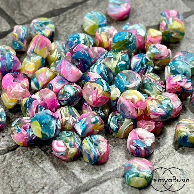 Мозаика из перламутра, шайба гладкая 3х6 мм (1 шт.)