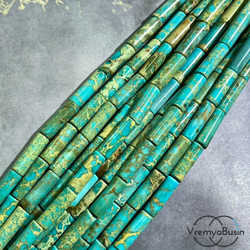 Варисцит. Трубочка гладкая 4х14мм (нить, ок. 28 шт.) 