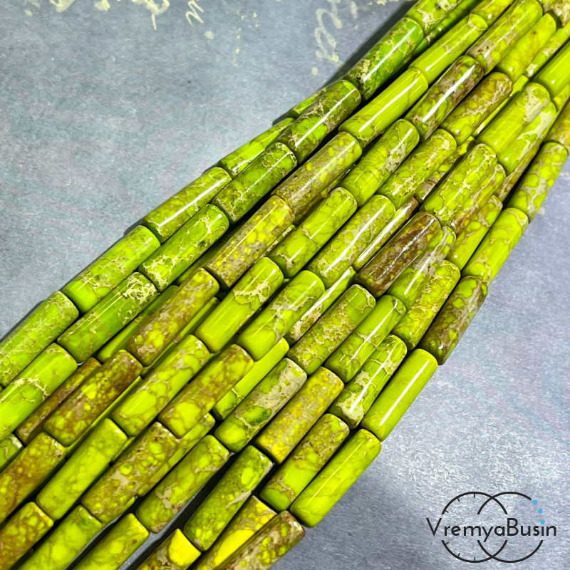 Варисцит. Трубочка гладкая 4х14мм (нить, ок. 28 шт.) 