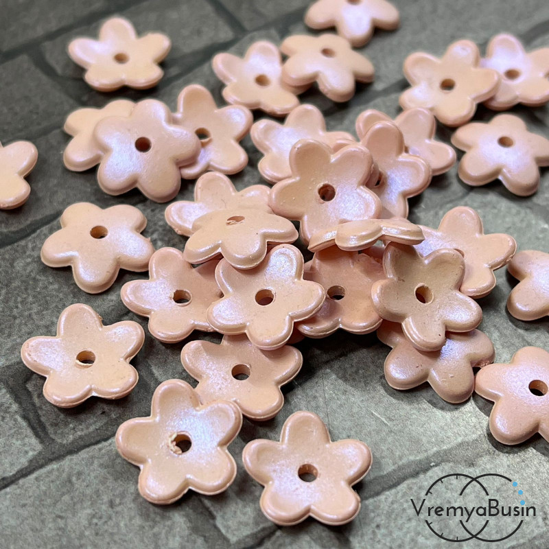 Бусины цветочки акриловые, 12 мм  (10 шт.)