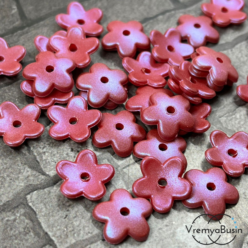Бусины цветочки акриловые, 12 мм  (10 шт.)