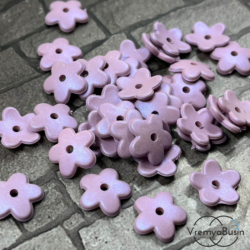 Бусины цветочки акриловые, 12 мм  (10 шт.)