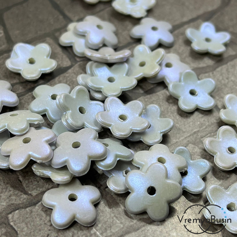 Бусины цветочки акриловые, 12 мм  (10 шт.)