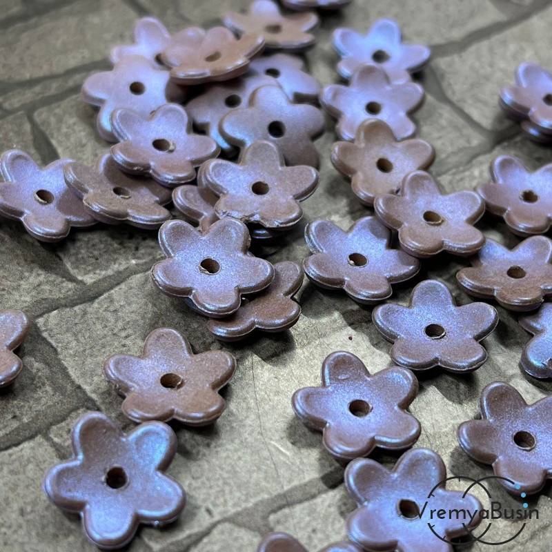 Бусины цветочки акриловые, 12 мм  (10 шт.)