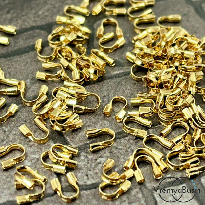 Протектор ланки, 5 мм, цв. КС золото (упак. 10 шт.)