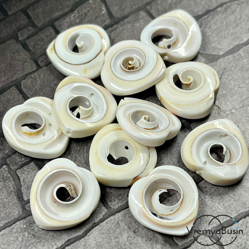 Бусины из ракушки, сердце 20 мм (1  шт.)