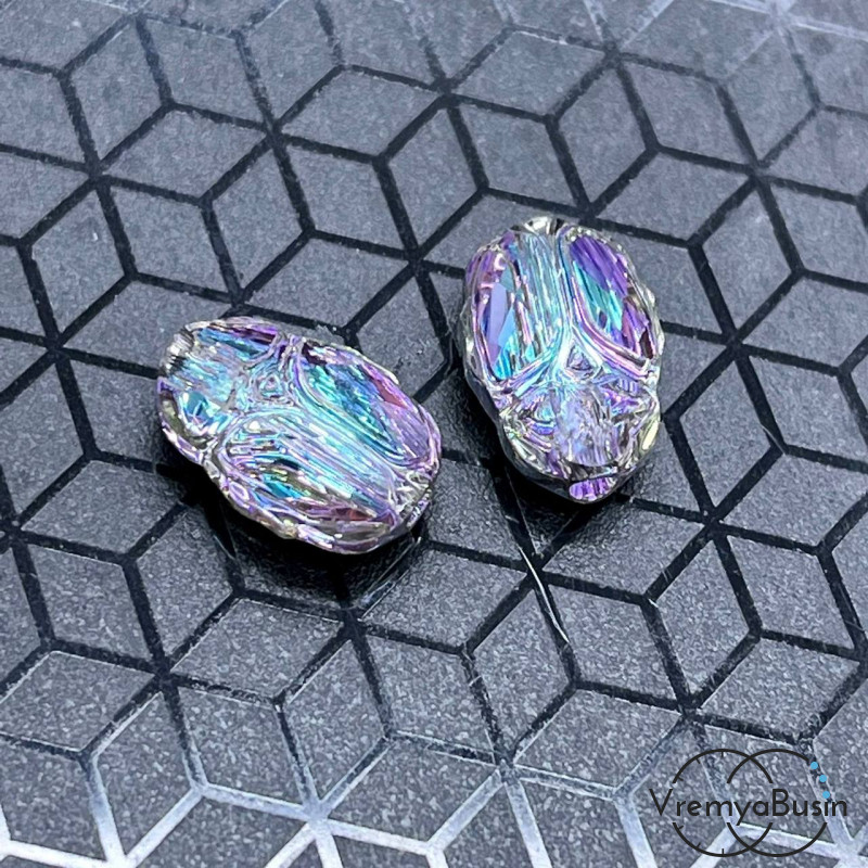 Бусина Сваровски "Скарабей", 5728 Scarab 8х12 мм   (1 шт.)