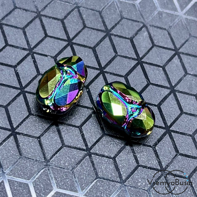 Бусина Сваровски "Скарабей", 5728 Scarab 8х12 мм   (1 шт.)