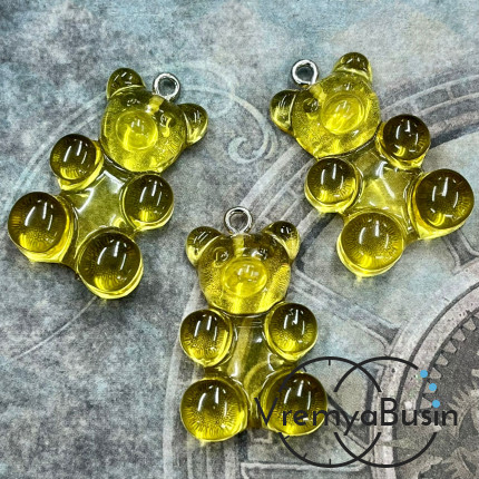 Подвеска акриловая «Мармеладный мишка», 18х30 мм (1 шт.)