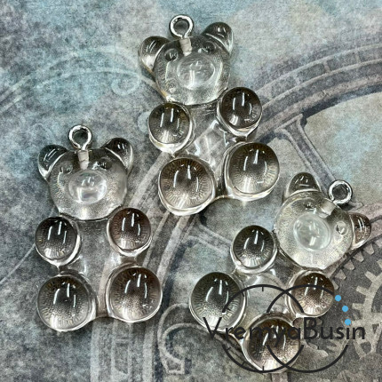 Подвеска акриловая «Мармеладный мишка», 18х30 мм (1 шт.)