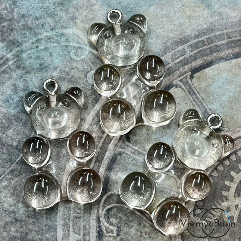 Подвеска акриловая «Мармеладный мишка», 18х30 мм (1 шт.)