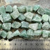 Нефрит, бусины сколы необработанного камня (1/2 нити, ок. 13 шт.)
