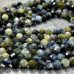 Синий турмалин. Бусины шарики 6 мм с ювелирной огранкой (1/2 нити, ок. 32 шт.)
