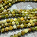 Зеленый гранат, гроссуляр. Бусины шарики 6 мм с ювелирной огранкой (1/2 нити, ок. 32 шт.)
