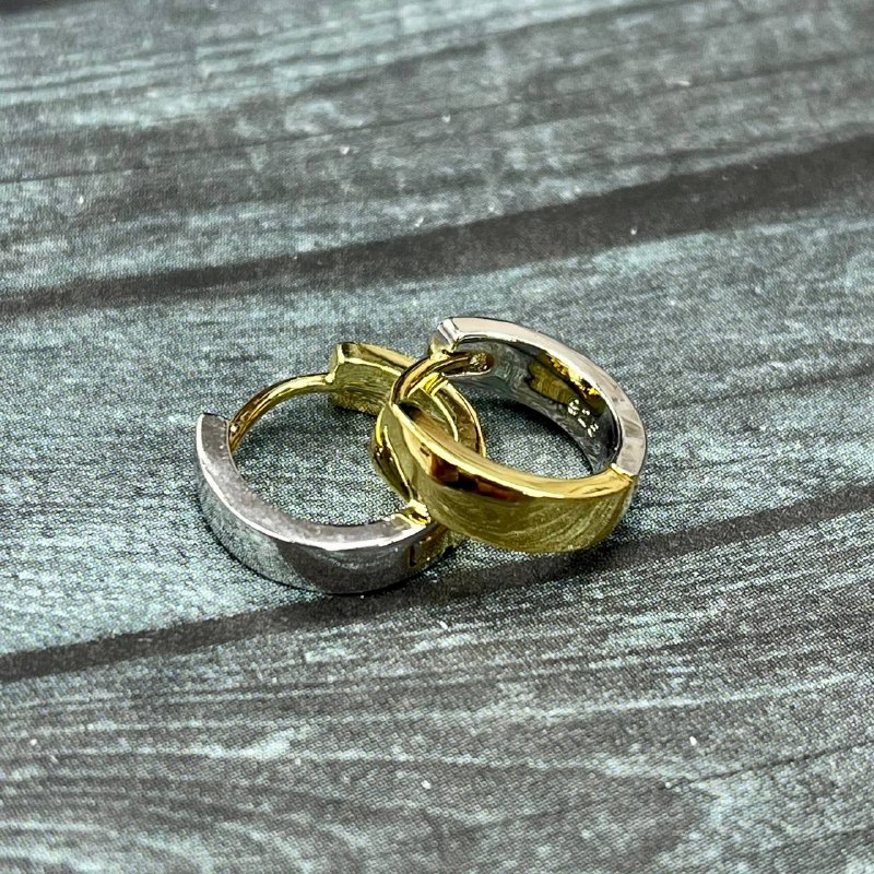 Швензы конго, круглые 3.5х14 мм, из латуни с покрытием биколор (1 пара)