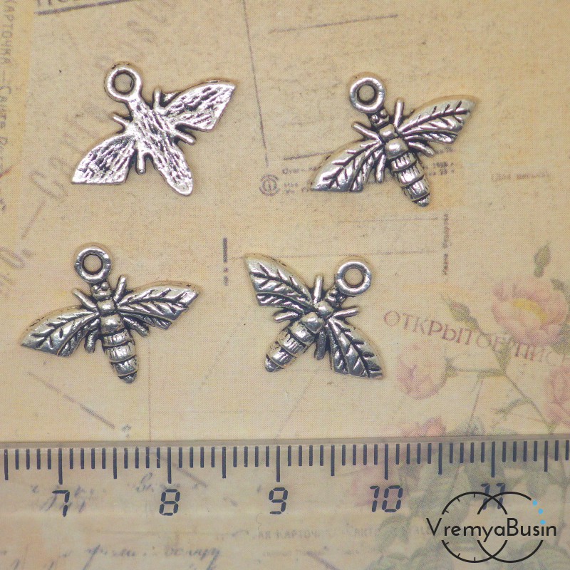 Пчела. Подвеска под серебро