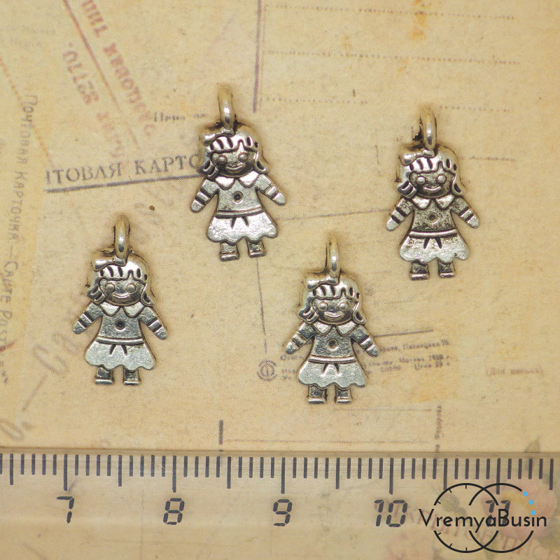 Девочка. Подвеска под серебро