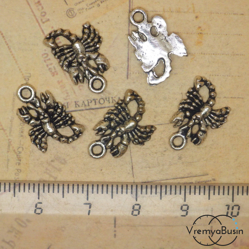 Скорпион. Подвеска под серебро