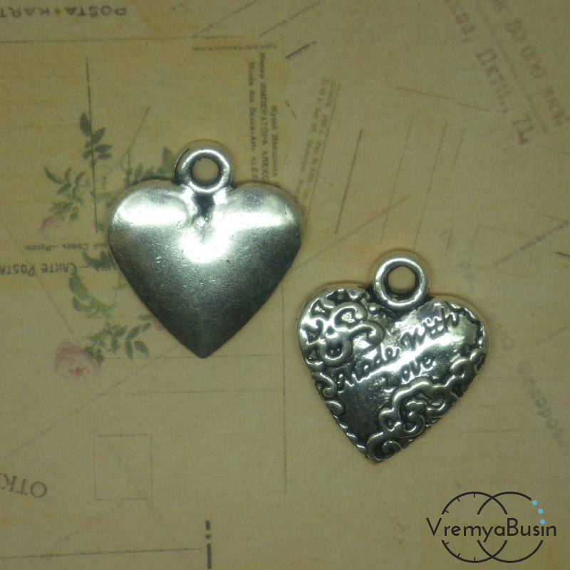 Сердце. Подвеска под серебро.