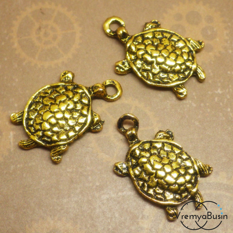 Черепаха. Подвеска под золото.